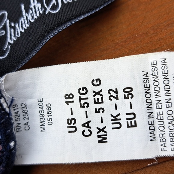 VINTAGE ELISABETH STEWART SIZE 18 ONE PIECE  SWIMSUIT. - Picture 5 of 13